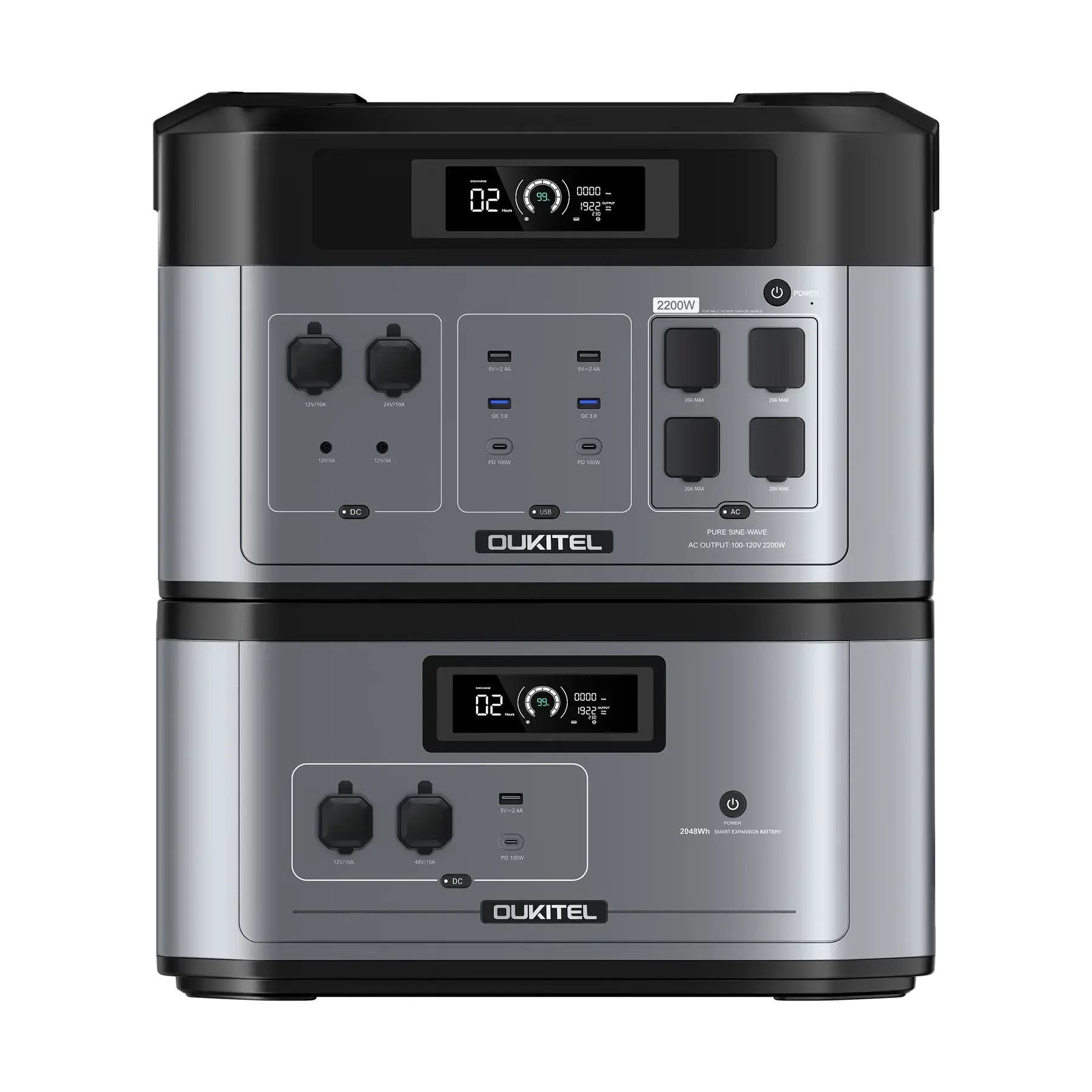 OUKITEL BP2000 Portable Power Station 2200W/2048Wh